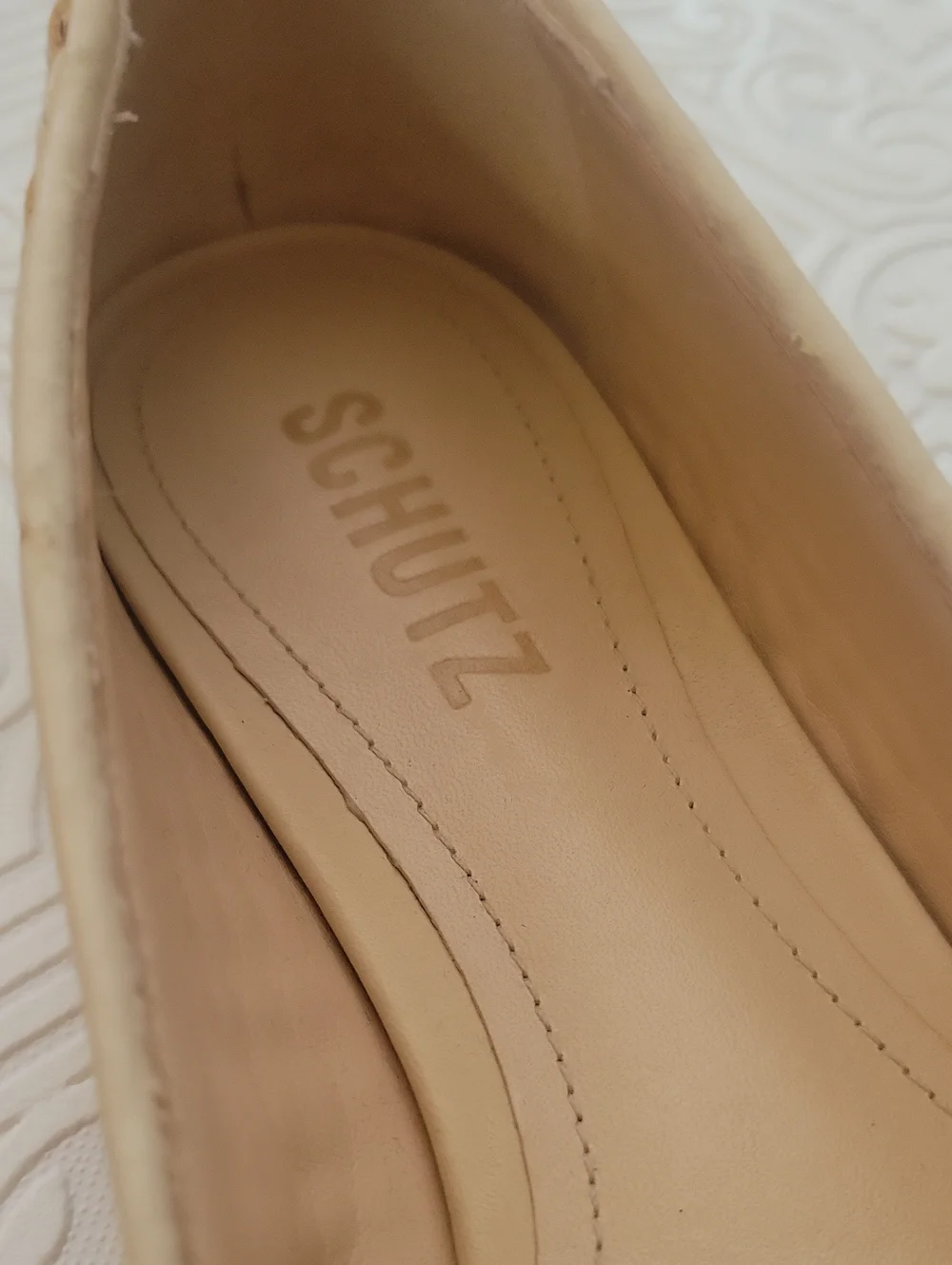 NEW Schutz Arissa Woven Straw Flats Bow Toe Natural Nude Cream Tuckernuck 6.5